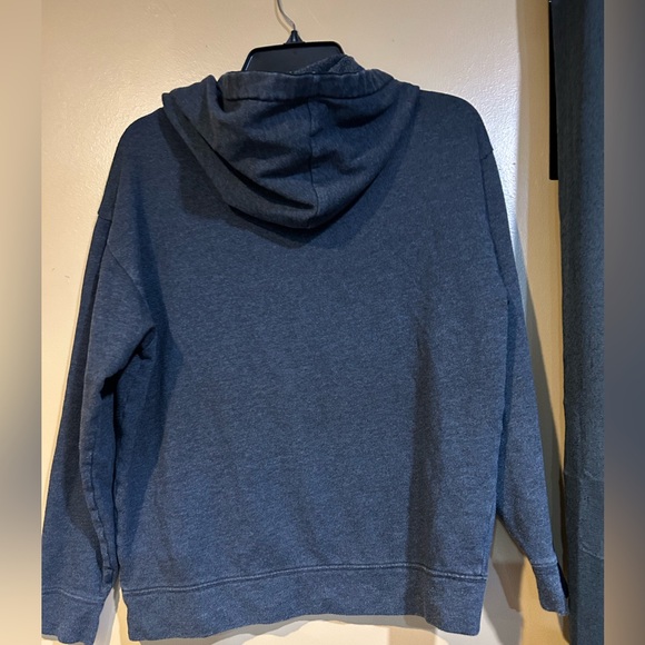 PINK Victoria's Secret Navy and Yellow Women's Hoodie - Picture 4 of 4